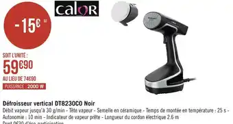 Calor défroisseur vertical dt8230c0 noir