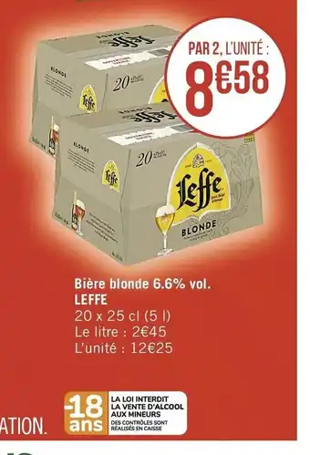 Bière blonde 6.6% vol.