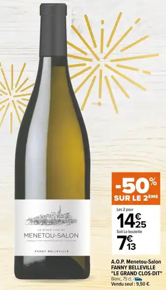 Carrefour A.o.p. menetou-salon fanny belleville "le grand clos-dit" offre