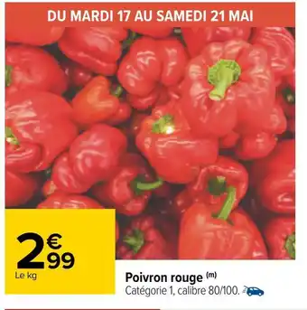 Carrefour Poivron rouge offre