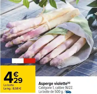 Carrefour Asperge violette offre
