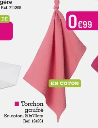 Torchon gaufré