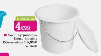 Seau hygiénique