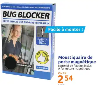 Action Moustiquaire de porte magnétique offre