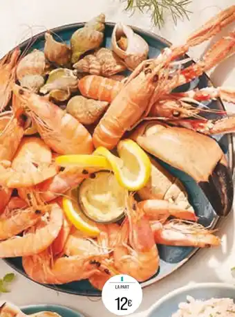 Match Plateau de fruits de mer le dégustation offre