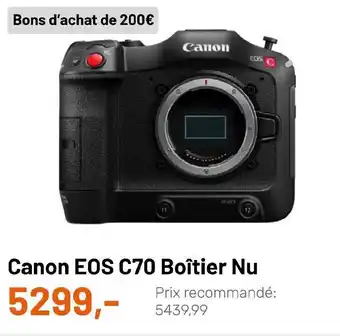 Canon EOS C70 boîtier nu