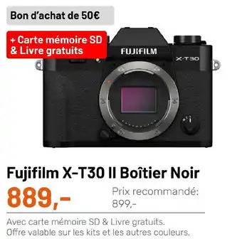 Fujifilm X-T30 II boîtier noir