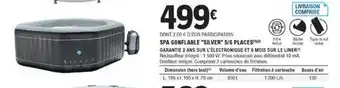 E.Leclerc Brico Silver Spa Gonflable Silver 5/6 Places offre