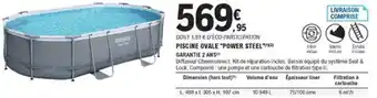 Bestway Piscine Ovale Power Steel