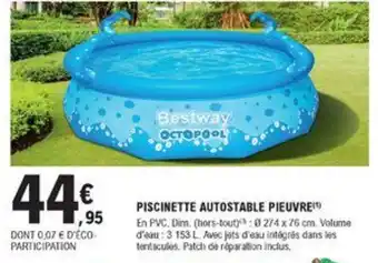 Piscinette Autostable Pieuvre