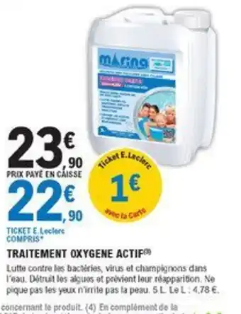 E.Leclerc Brico Traitement Oxygene Actif offre