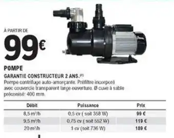 E.Leclerc Brico Pompe offre