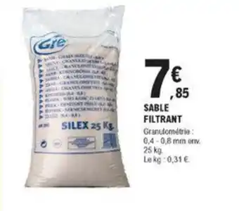 E.Leclerc Brico Sable Filtrant offre