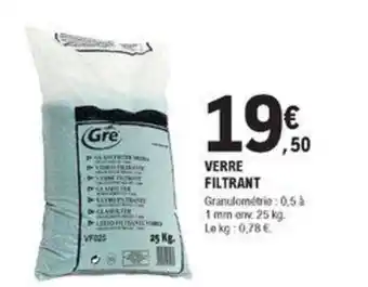 E.Leclerc Brico Verre Filtrant offre