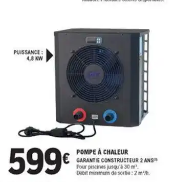 E.Leclerc Brico Pompe à Chaleur offre