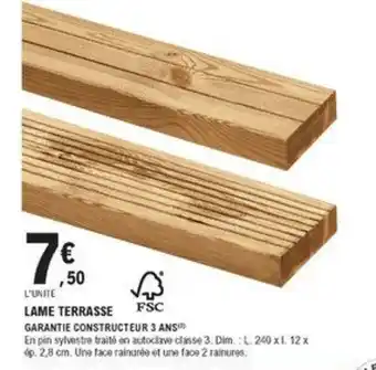 E.Leclerc Brico Lame Terrasse offre