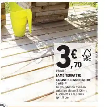 E.Leclerc Brico Lame Terrasse offre
