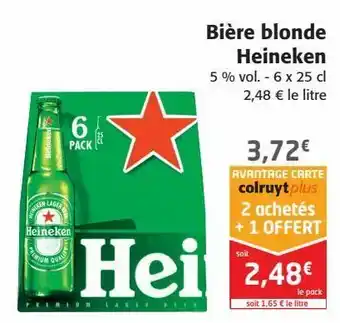 Colruyt Bière blonde heineken offre