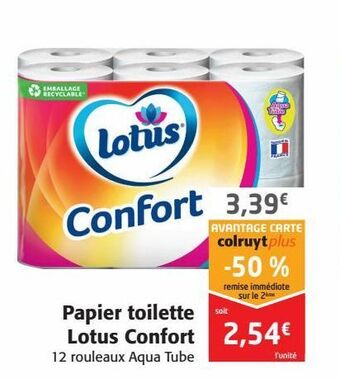 Colruyt Papier toilette lotus confort offre