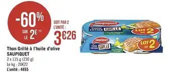 Thon Grillé à l'huile d'olive Saupiquet