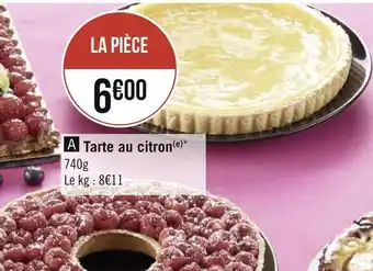 Géant Casino Tarte au citron offre