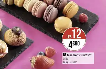 Géant Casino Macarons fruités offre