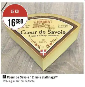 Coeur de savoie 12 mois d’affinage