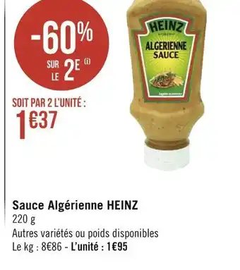 Géant Casino Heinz sauce algérienne offre