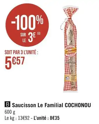 Cochonou saucisson le familial
