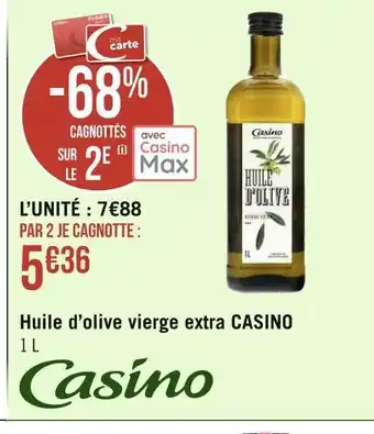 Géant Casino Casino huile d’olive vierge extra offre