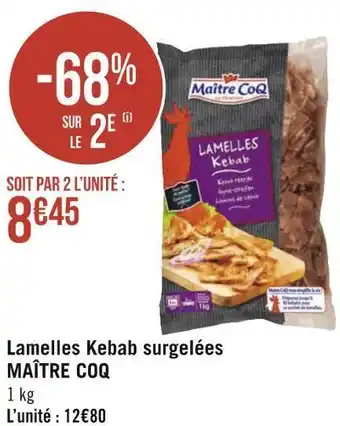 Maître coq lamelles kebab surgelées