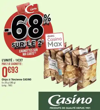Géant Casino Casino chips à l’ancienne offre