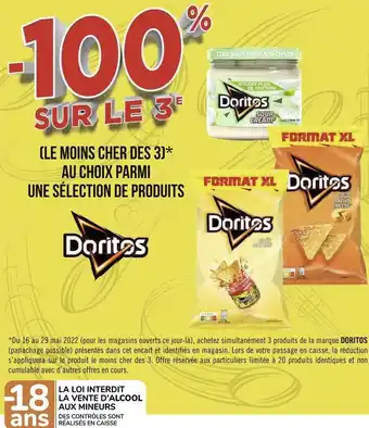Géant Casino Doritos bon plan sur une sélection de produits doritos offre