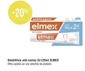 Elmex dentrifrice anti-caries 2x125ml