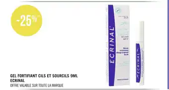 Géant Casino Bon plan sur le gel fortifiant cils et sourcils 9ml ecrinal offre