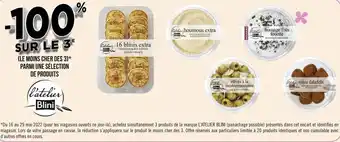 Géant Casino L'atelier blini bon plan sur une sélection de produits l'atelier blini offre