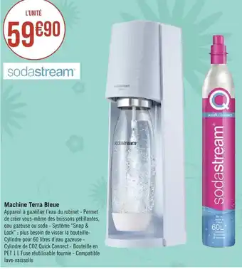 Géant Casino Sodastream machine terra bleue offre