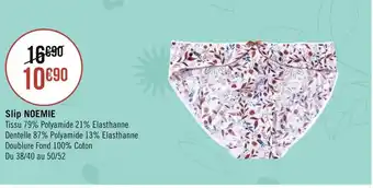 Géant Casino Sans complexe slip noemie offre