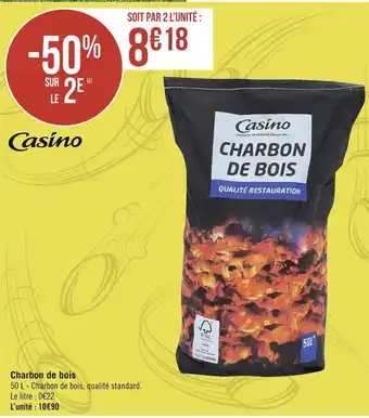 Géant Casino Casino charbon de bois offre