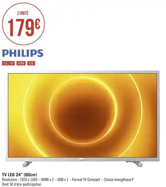 Géant Casino Philips tv led 40’’ (102 cm) offre
