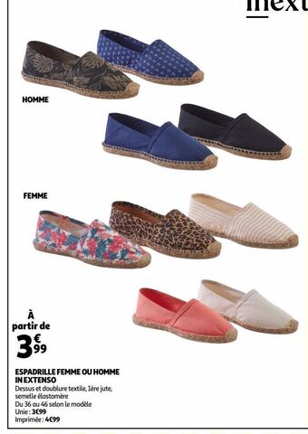 Espadrille femme ou homme in extenso
