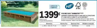 E.Leclerc Jardi Piscine Bois Sunwater offre