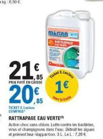 E.Leclerc Jardi Rattrapage Eau Verte offre