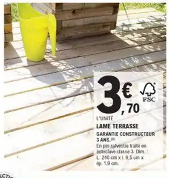 E.Leclerc Jardi Lame Terrasse offre