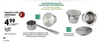 Lidl Capsules A Cafe Reutilisables offre