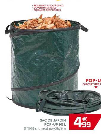 Gifi Sac De Jardin Pop-up 90 L offre