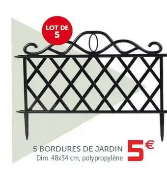 Gifi 5 Bordures De Jardin offre