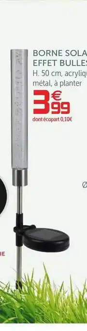 Gifi Borne Solaire Effet Bulles offre