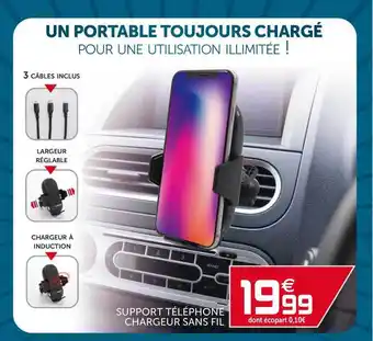 Gifi Support Téléphone Chargeur Sans Fil offre
