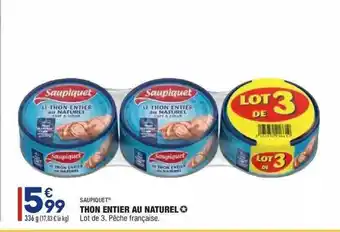 ALDI Saupiquet Thin Entier Au Naturel offre